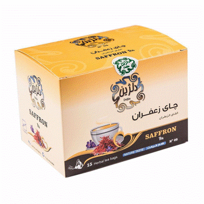 تصویر  چای زعفرانی دلژین بدون نیاز به قند