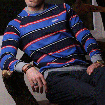 تصویر  پلیور راه راه SuperDry