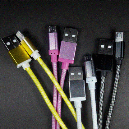 تصویر  کابل شارژ اندروید با روکش فنری