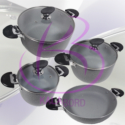 تصویر  سرویس قابلمه  7 پارچه گرانیتی مهسا مشکی