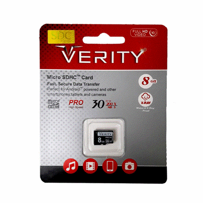 تصویر  کارت حافظه وریتی verity Micro SD گارانتی مادام العمر