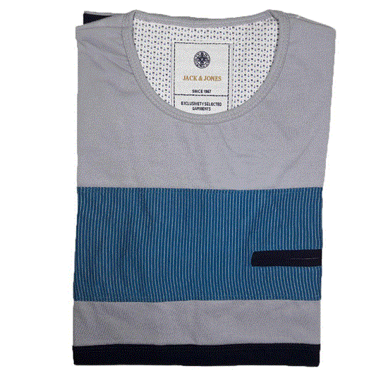 تصویر  تی شرت مردانه دو رنگ ( نخ پنبه.  پارچه ترک ) Jack & Jones