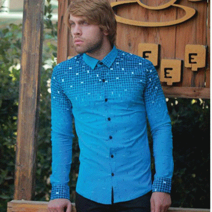 تصویر  پیراهن طرح دار نخ پنبه ترک Jack & Jones