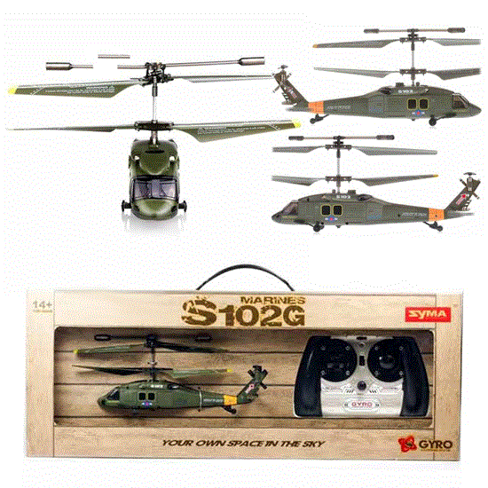 تصویر  هلیکوپتر کنترلی سایما Flying Syma S102G Helicopters