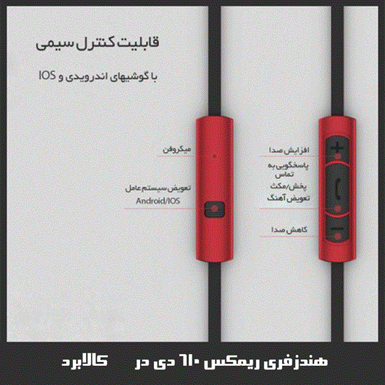 تصویر  هندزفری ریمکس REMAX 610D
