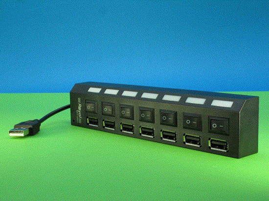 تصویر  هاب 7 پورت usb hub
