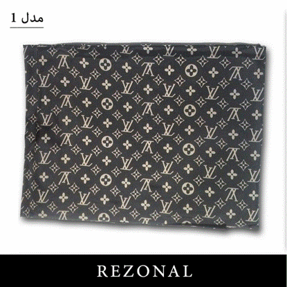 تصویر  پیشبند آرایشگاهی مدل LV قهوه ای تیره