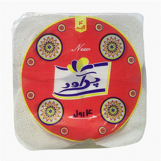 تصویر  دستمال توالت رولی پراور بسته 4عددی