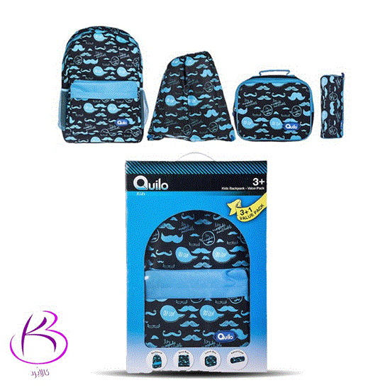 تصویر  پک کوله پشتی کوییلو طرح سبیل Quilo Mustache Design