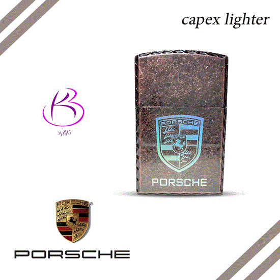 تصویر  فندک لاکچری سنگی طرح زیپو مدل PORSCHE