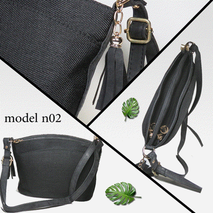 تصویر  کیف دستی مجلسی زنانه مشکی ساده