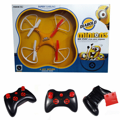 تصویر  کواد کوپتر 4 پره مدل مینیون Flying quad coopter