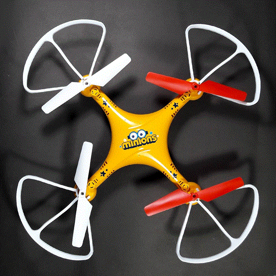 تصویر  کواد کوپتر 4 پره مدل مینیون Flying quad coopter