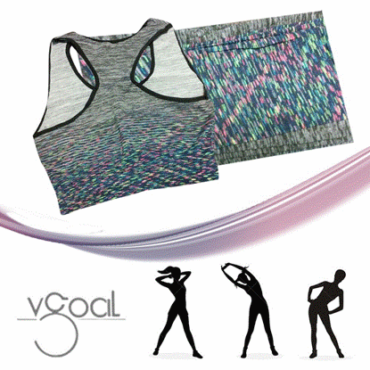 تصویر  تاپ و شلوار ورزشی زنانه بنفش VGOAL