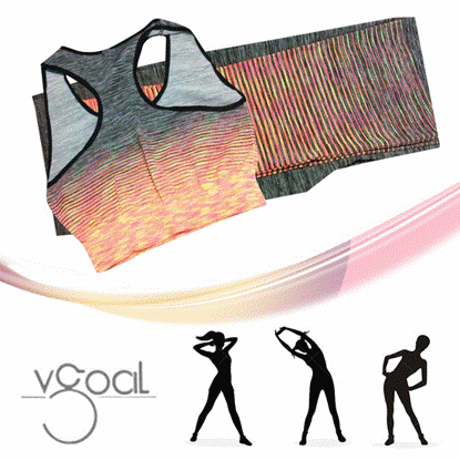 تصویر  تاپ و شلوار ورزشی زنانه نارنجی VGOAL