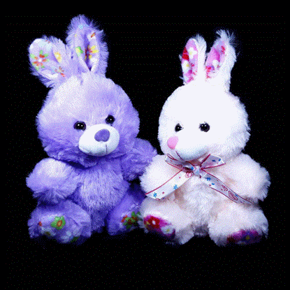 تصویر  عروسک های پولیشی طرح خرگوش پاپیونی