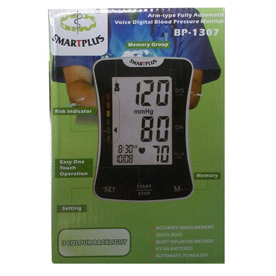 تصویر  فشارسنج دیجیتالی اسمارت پلاس مدل BP-1307