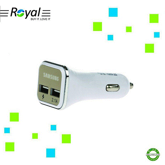 تصویر  شارژر فندکی دو پورت اصلی سامسونگ Samsung charger