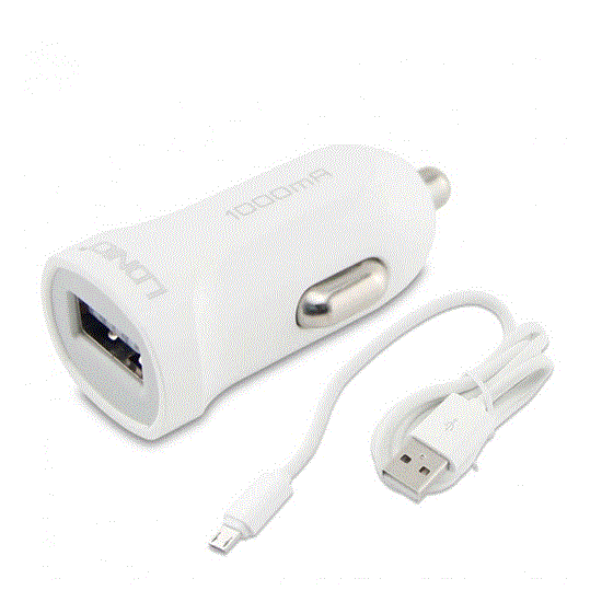 شارژر فندکی الدینیو مدل DL-C17 همراه با کابل microUSB