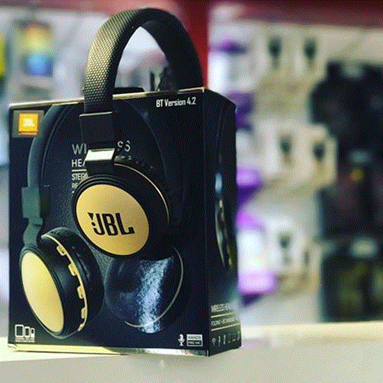 تصویر  هدفون جی بی ال طلایی مدل JBL wireless Headphone KD20