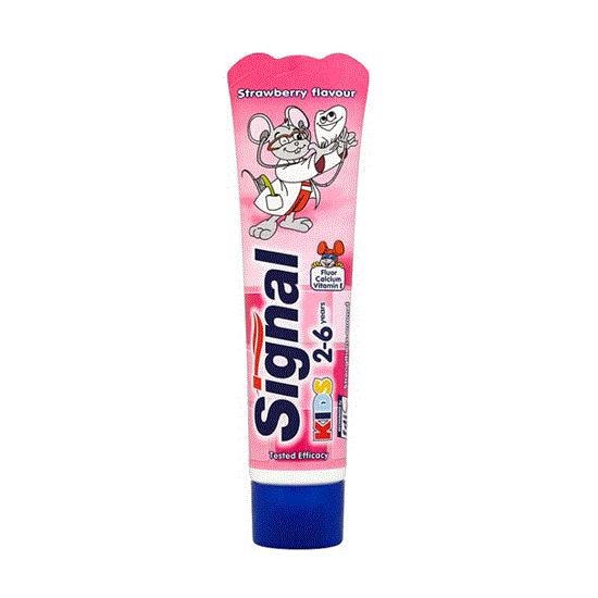 تصویر  خمیر دندان کودک سیگنال مدلSTRAWBERRY حجم 50ML