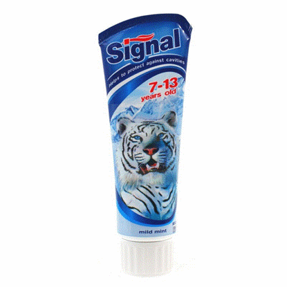 تصویر  خمیر دندان کودک سیگنال مدل TIGERحجم 75ML