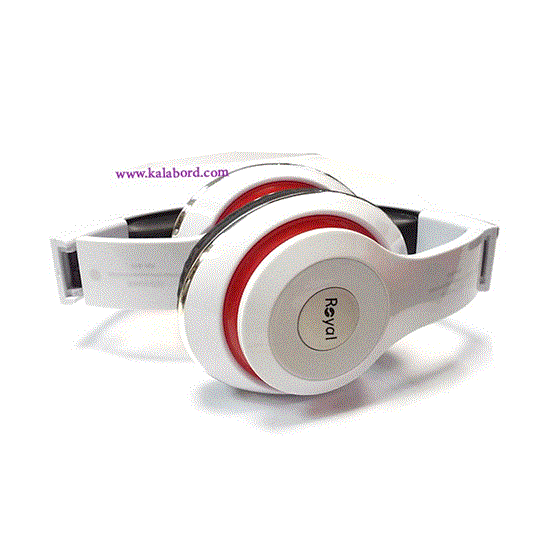 تصویر  هدفون رویال سفید مدل ROYAL wireless Headphone RH-811