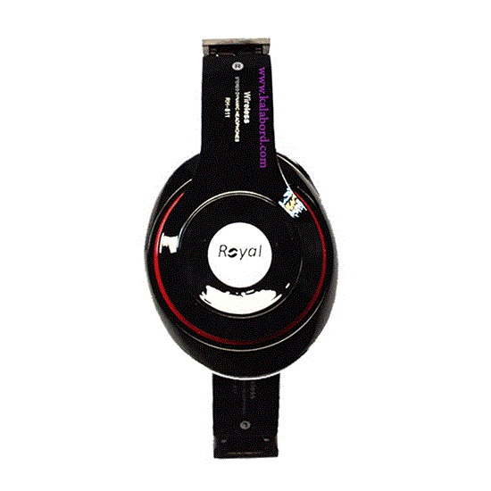 تصویر  هدفون رویال مشکی مدل ROYAL wireless Headphone RH-811