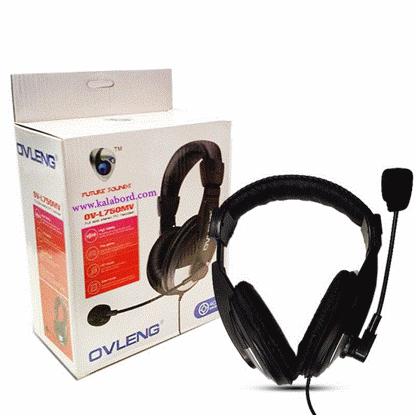 تصویر  هدفون وهدست سیم دارومیکروفن دارمدلL750MV