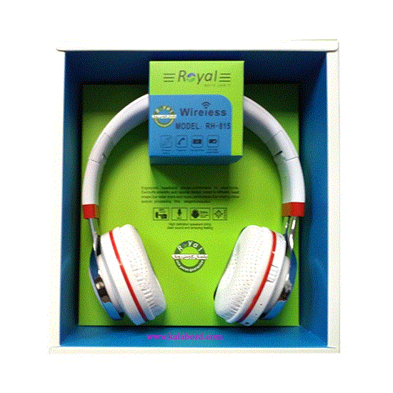 تصویر  هدفون حرفه ای رویال سفید مدل RH-815