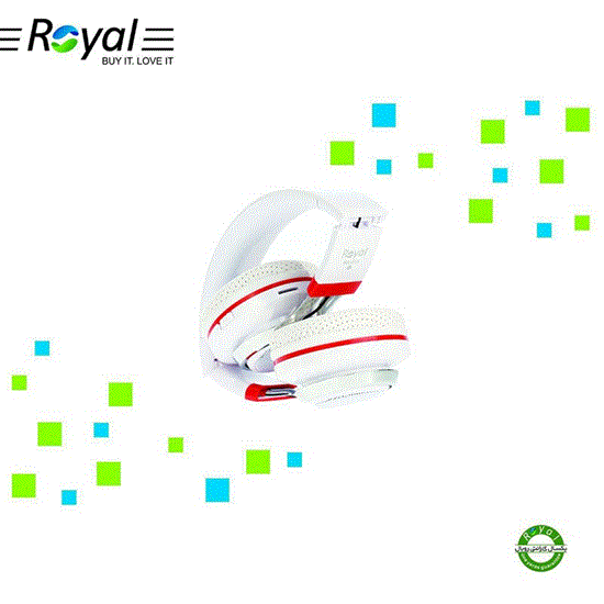 تصویر  هدفون حرفه ای رویال سفید مدل RH-815