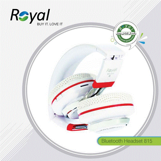 تصویر  هدفون حرفه ای رویال سفید مدل RH-815