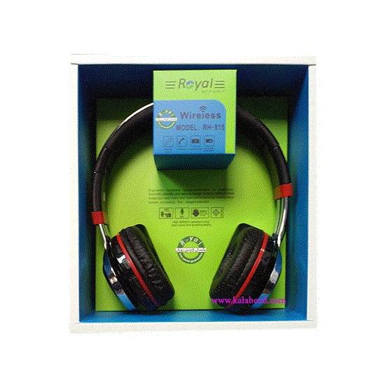 تصویر  هدفون حرفه ای رویال مشکی مدل RH-815