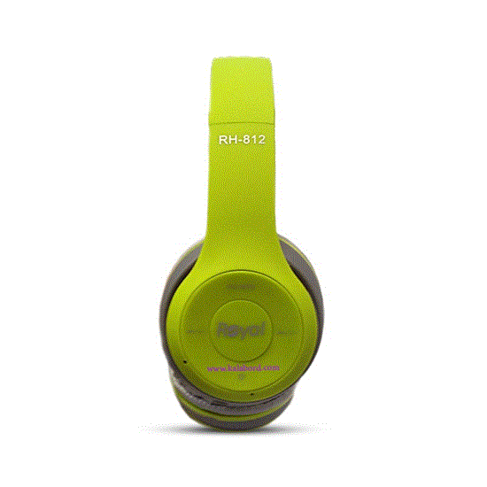 تصویر  هدفون رویال سبز مدل ROYAL wireless Headphone RH-812