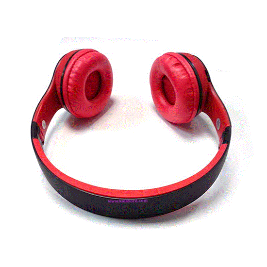 تصویر  هدفون رویال قرمز مدل ROYAL wireless Headphone RH-812