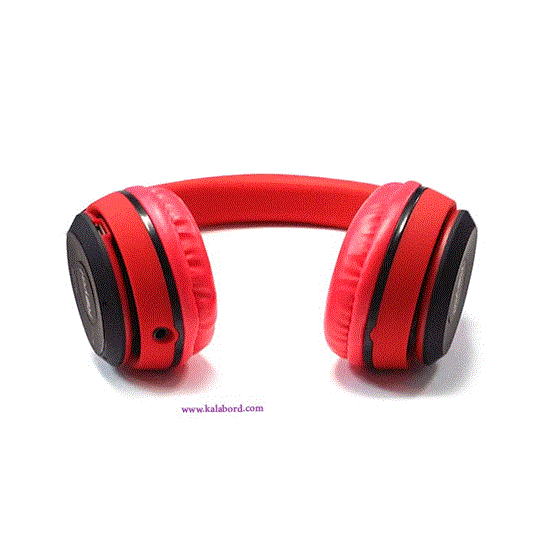 تصویر  هدفون رویال قرمز مدل ROYAL wireless Headphone RH-812
