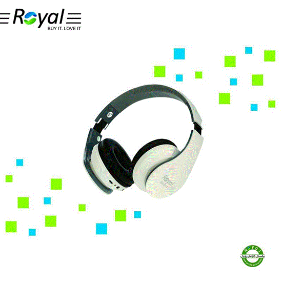 تصویر  هدفون حرفه ای رویال سفید مدل RH-814