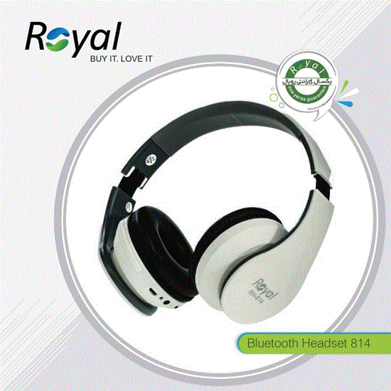 تصویر  هدفون حرفه ای رویال سفید مدل RH-814