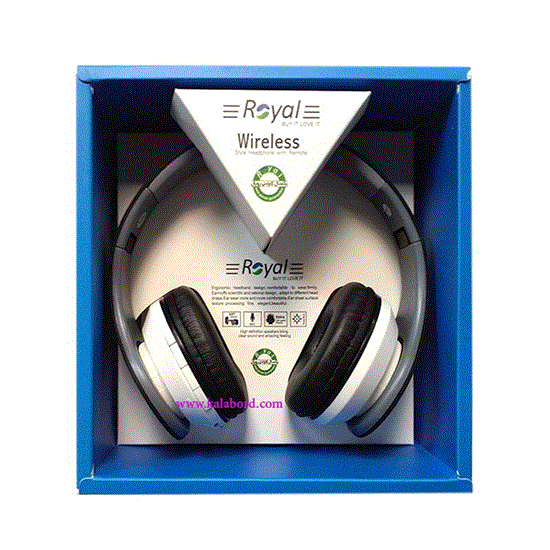تصویر  هدفون حرفه ای رویال مشکی مدل RH-814
