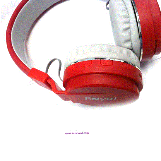 تصویر  هدفون رویال قرمز مدل ROYAL wireless Headphone RH-813