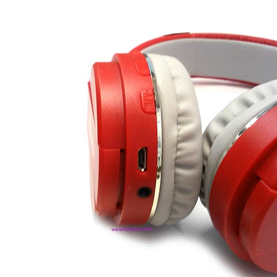 تصویر  هدفون رویال قرمز مدل ROYAL wireless Headphone RH-813
