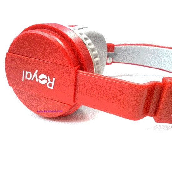 تصویر  هدفون رویال قرمز مدل ROYAL wireless Headphone RH-813