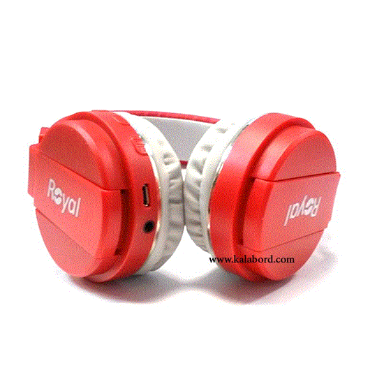 تصویر  هدفون رویال قرمز مدل ROYAL wireless Headphone RH-813