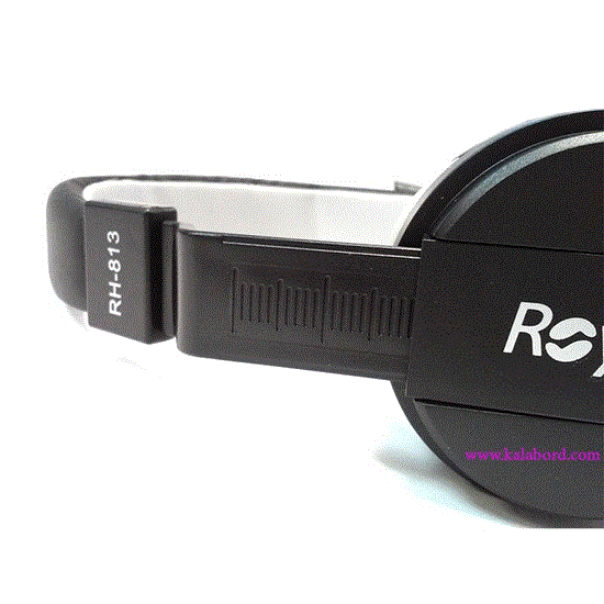 تصویر  هدفون رویال مشکی مدل ROYAL wireless Headphone RH-813