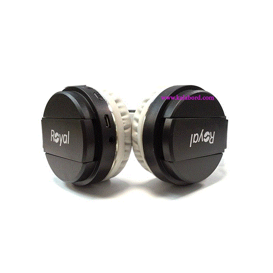 تصویر  هدفون رویال مشکی مدل ROYAL wireless Headphone RH-813