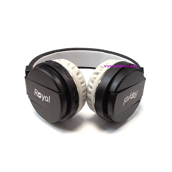 تصویر  هدفون رویال مشکی مدل ROYAL wireless Headphone RH-813