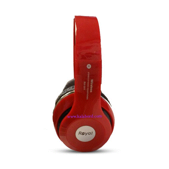تصویر  هدفون رویال قرمز مدل ROYAL wireless Headphone RH-811
