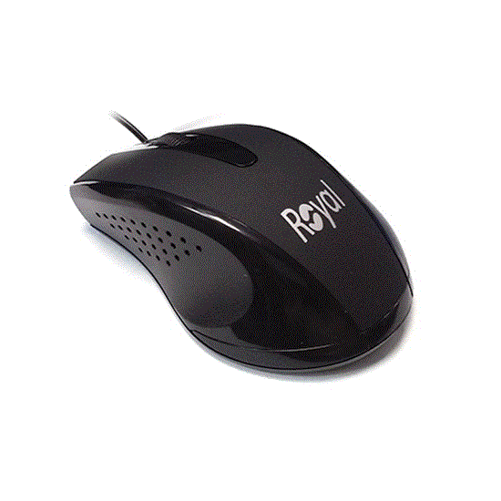 تصویر  موس حرفه ای رویال مشکی مدل Royal mouse M131
