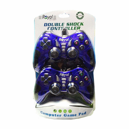 تصویر  دسته بازی دونفره سیم دارشوکدار رویال