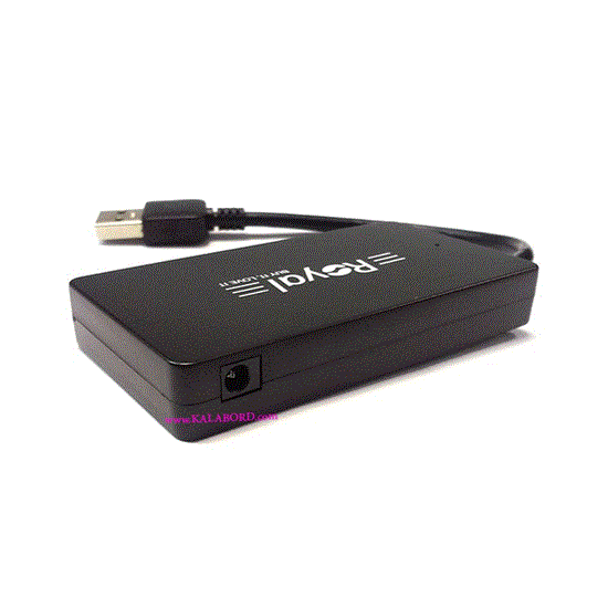تصویر  هاب 4 پورت رویال مدل Royal usb 3 Hub RH3-413